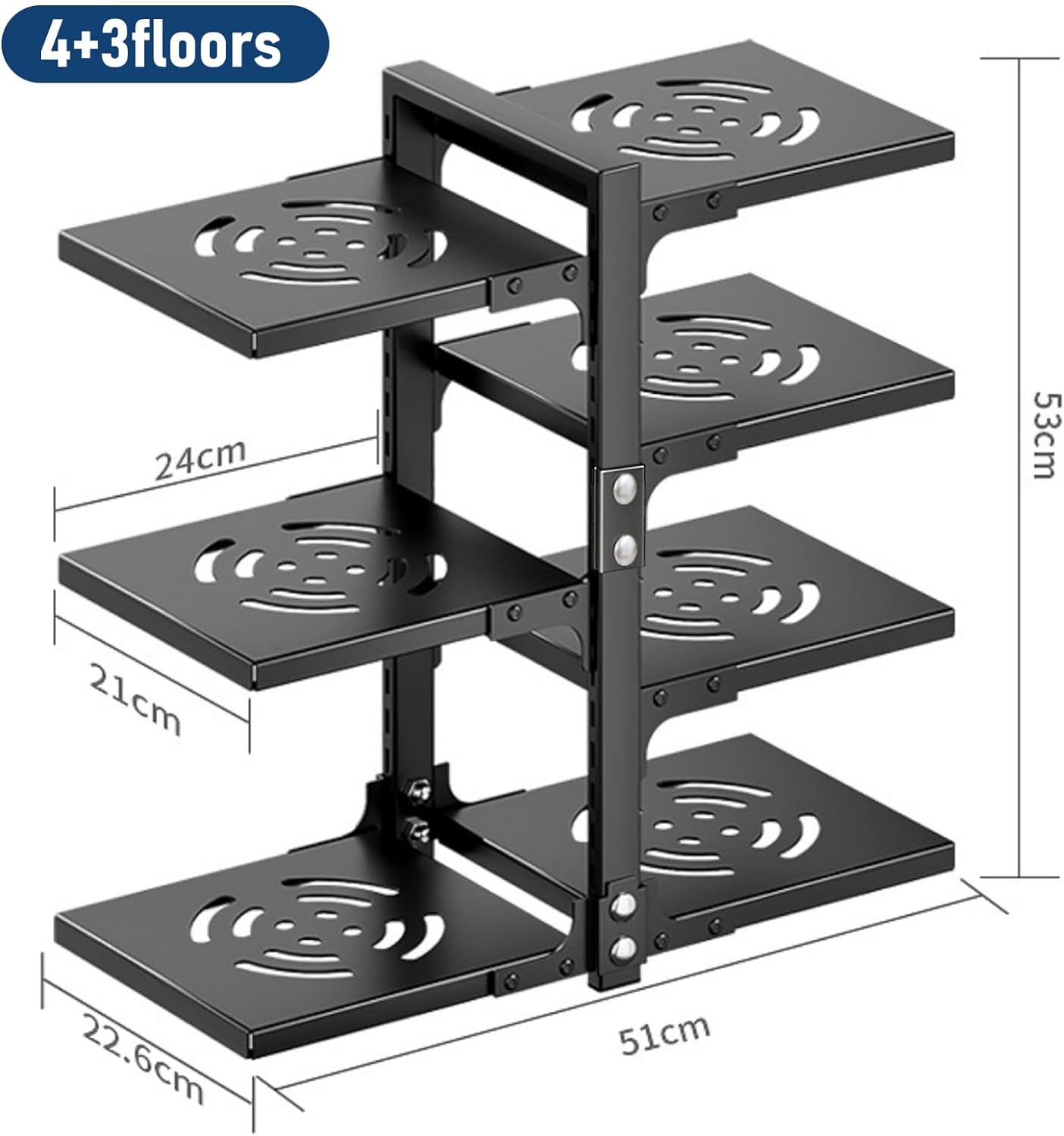 7-Tier Pan Organizer Rack