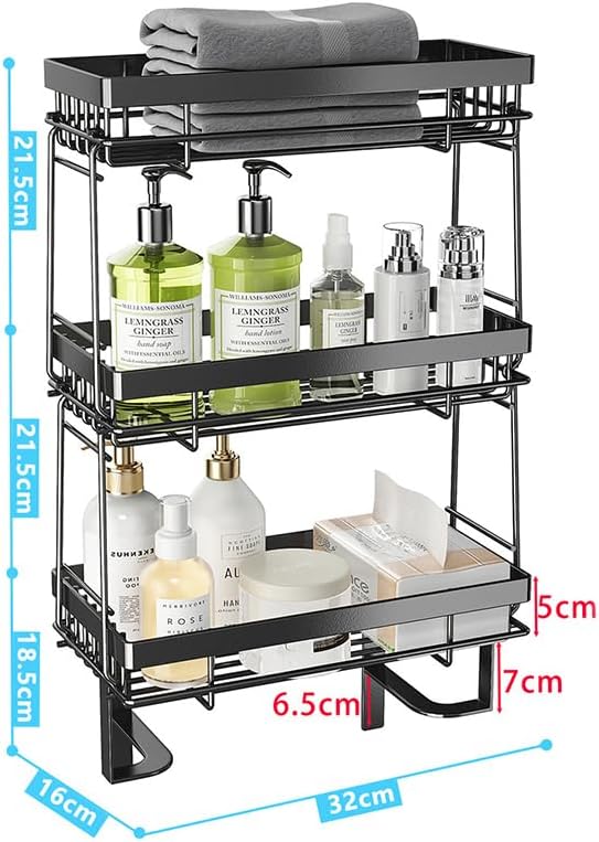 3 Tier Over The Toilet Storage Shelf