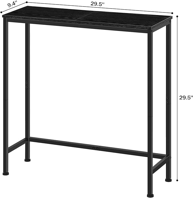 9.5" Industrial Narrow Console Table