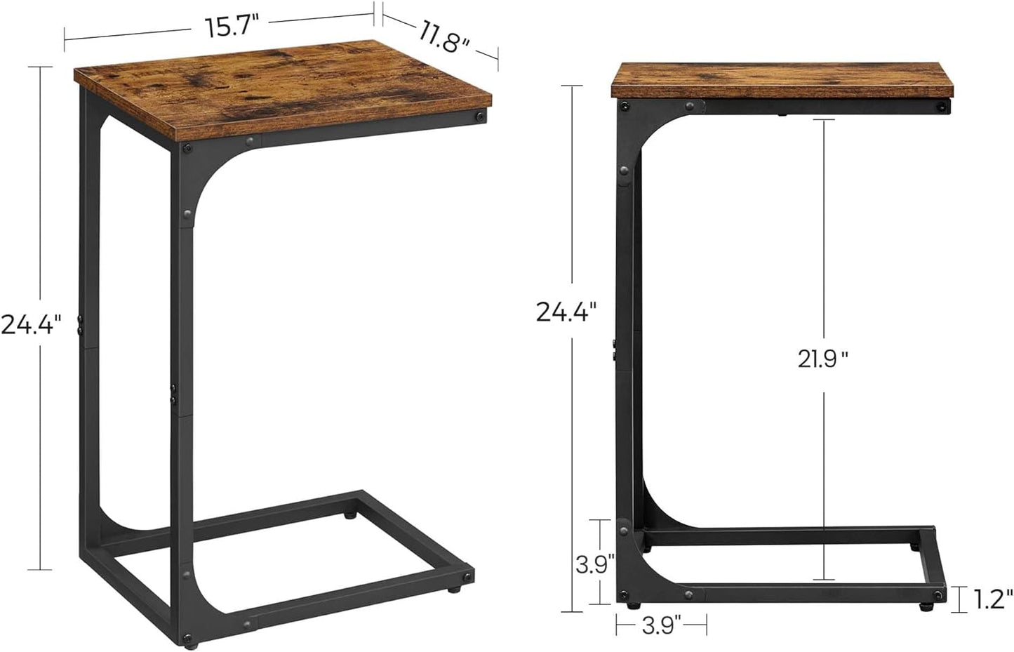 C-Shaped End Table