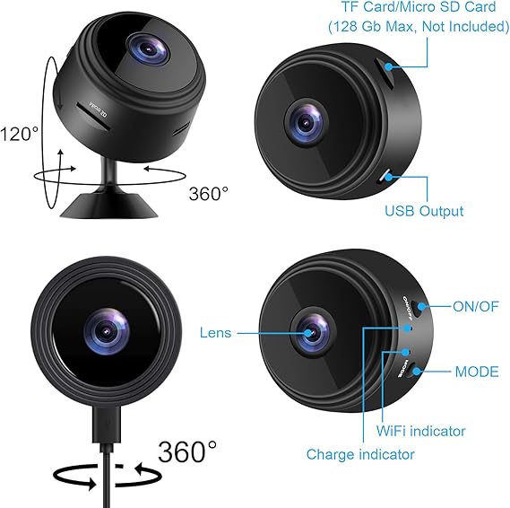 1080P WiFi Mini Spy Camera