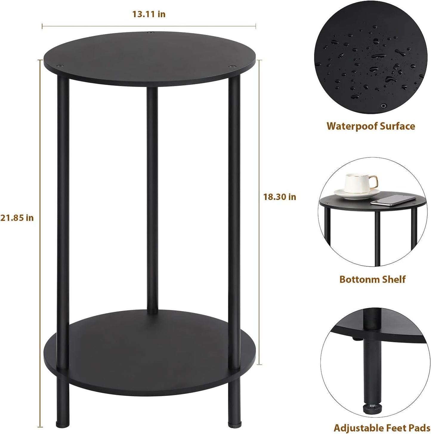 Set of 2 Accent Tables