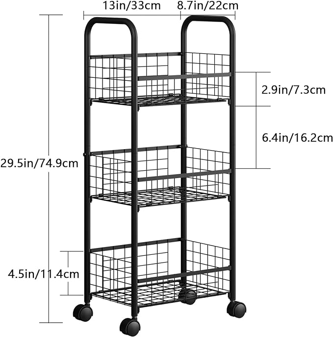 3-Tier FreeStanding Storage Shelf