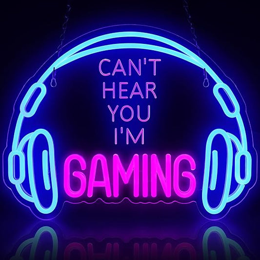 Gaming Headset Neon Sign