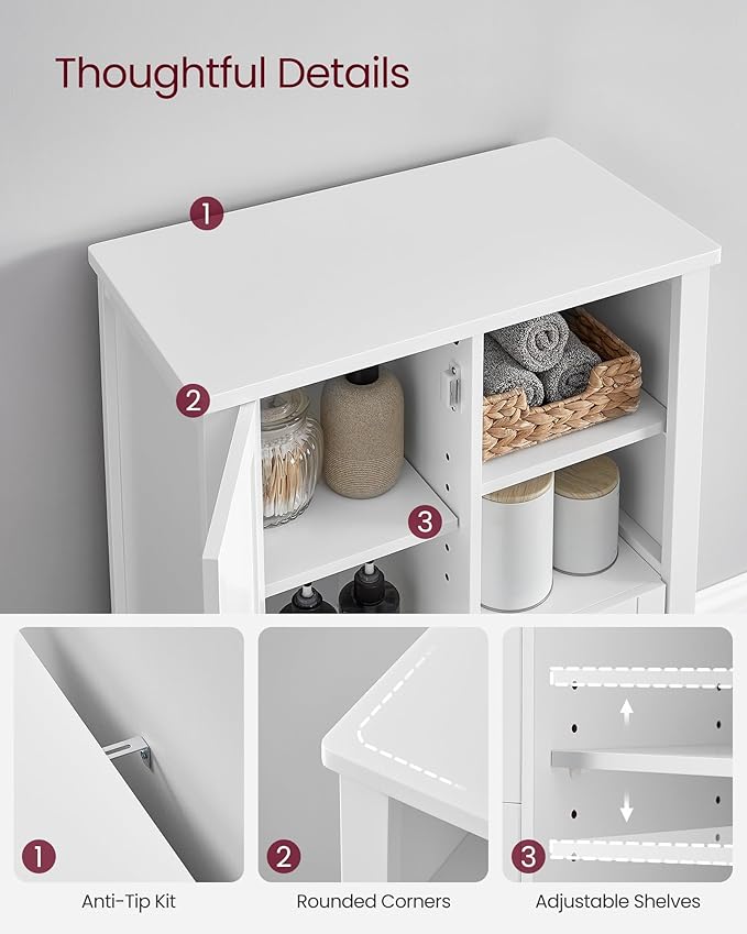 Bathroom Floor Storage Cabinet