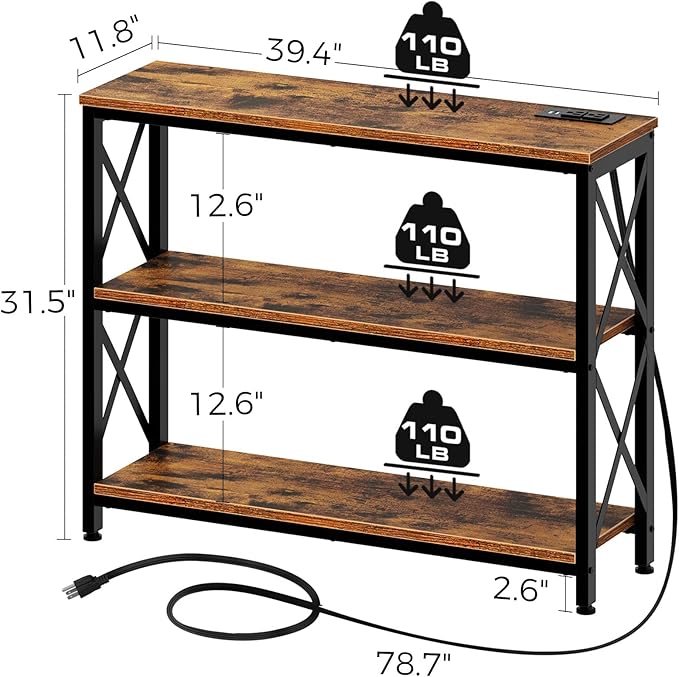 Console Table with Power Outlets