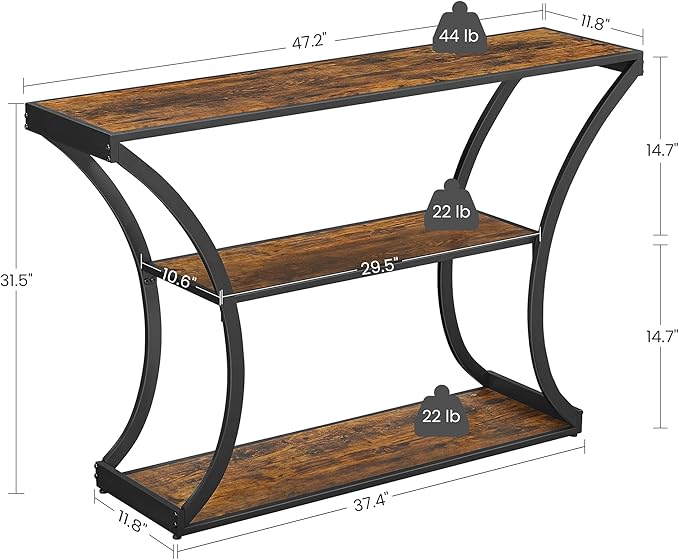 Console Table with Curved Frame