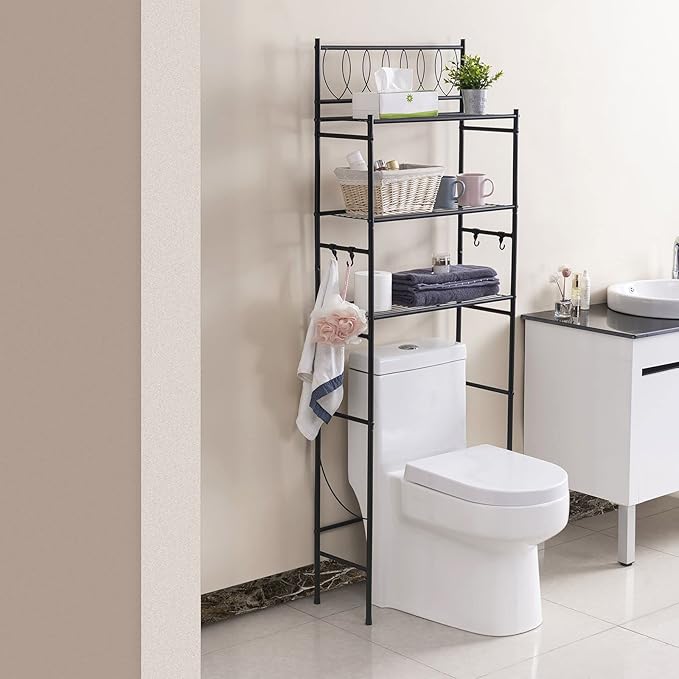 3 Shelf Over The Toilet Shelving Unit