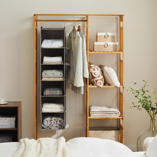 6-Shelf Closet Hanging Storage Shelve