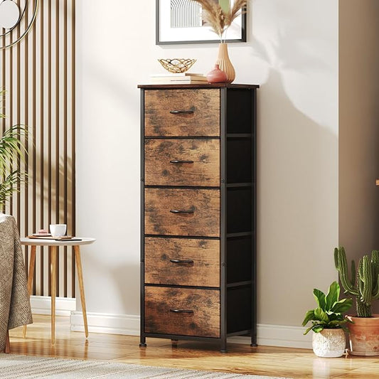 5 Drawer Tall Dresser