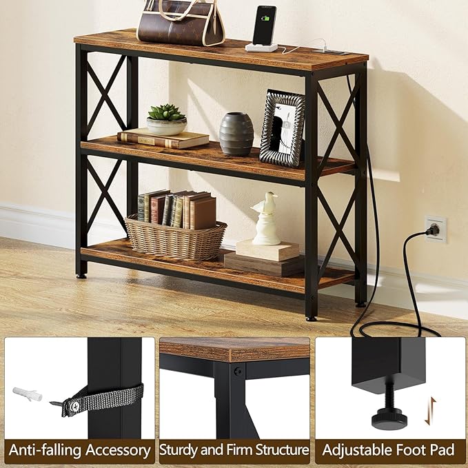 Console Table with Power Outlets