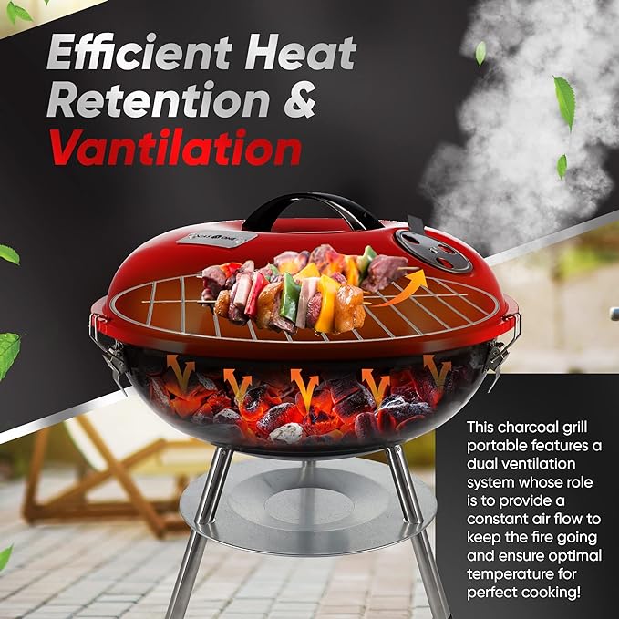 14-inch Portable Barbecue Grill