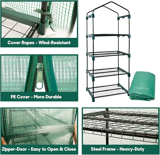 4-Tier Mini Greenhouse