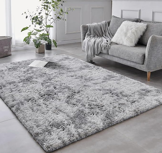 Grey Area Fluffy Rug