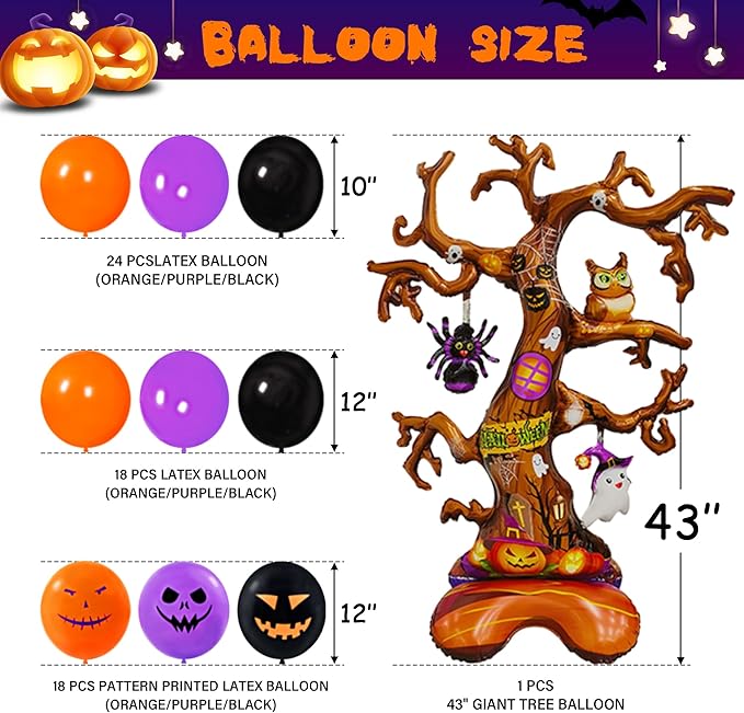 157 Pcs Halloween Party Decorations Kit