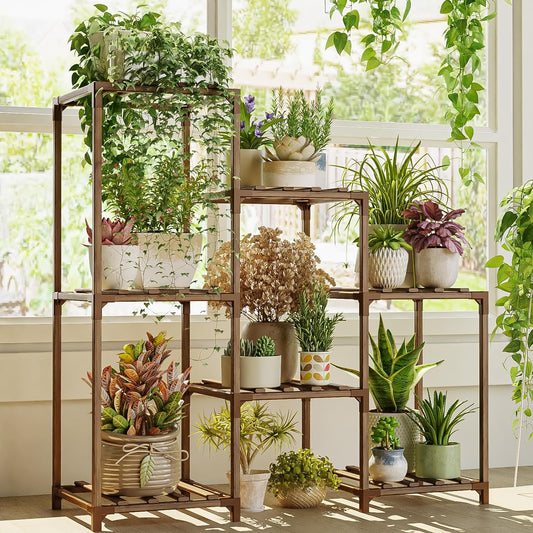 3 Tiers 7 Pots Ladder Plant Stand