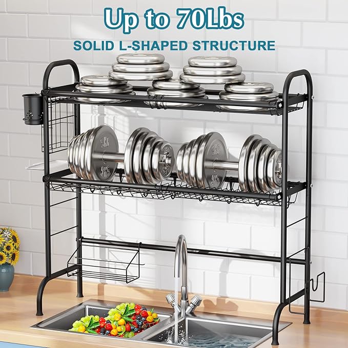 2-Tier Large Over The Sink Dish Rack