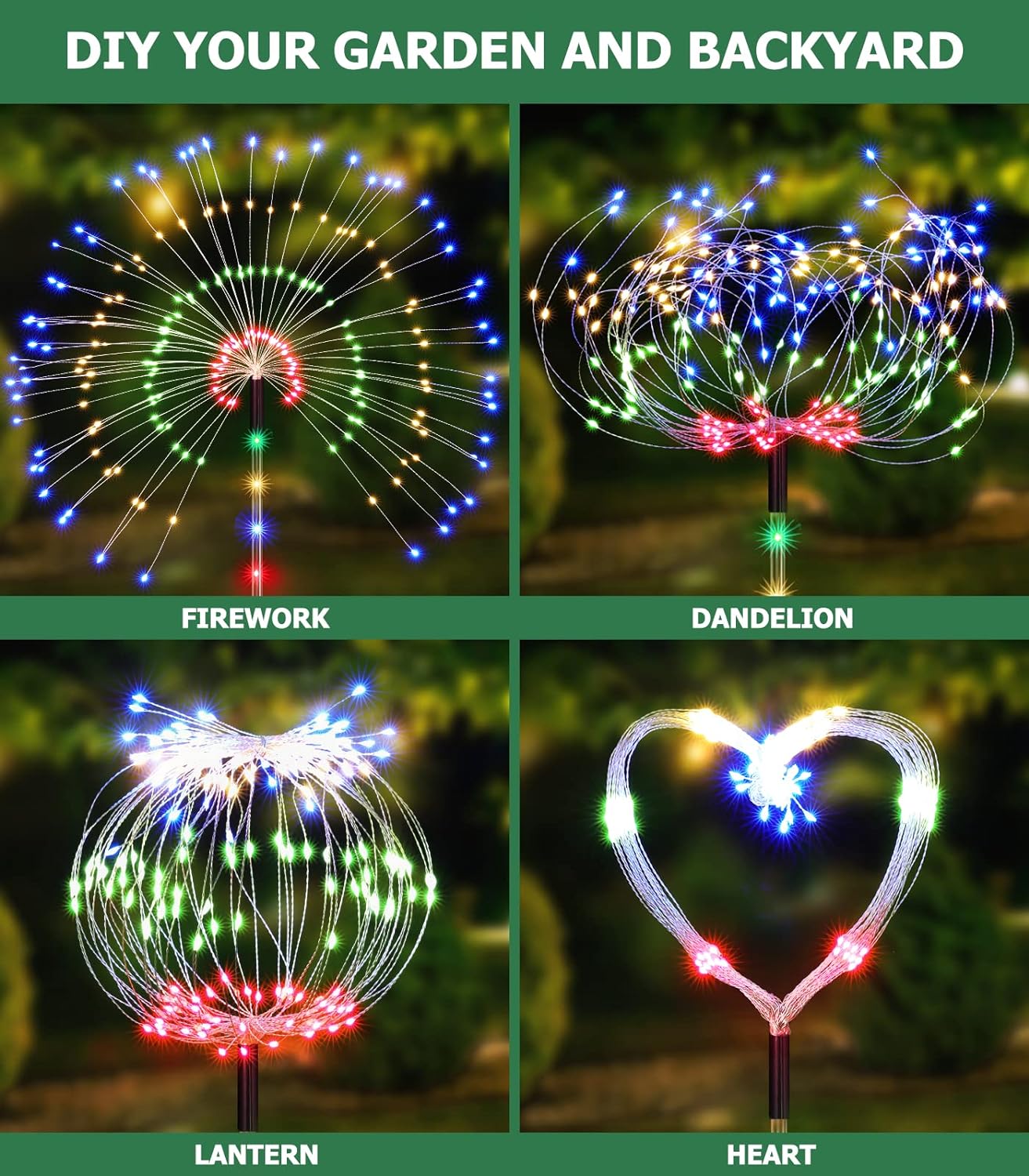 Pack Of 4 Firework Lights