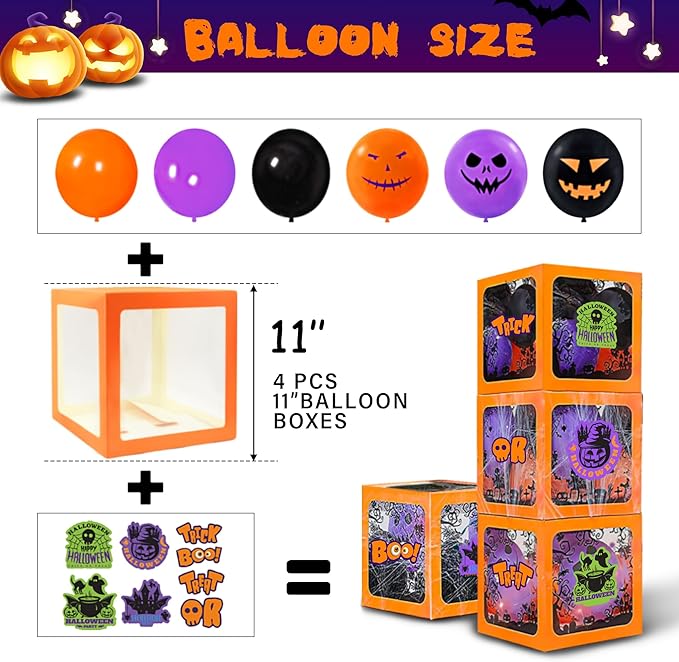 157 Pcs Halloween Party Decorations Kit