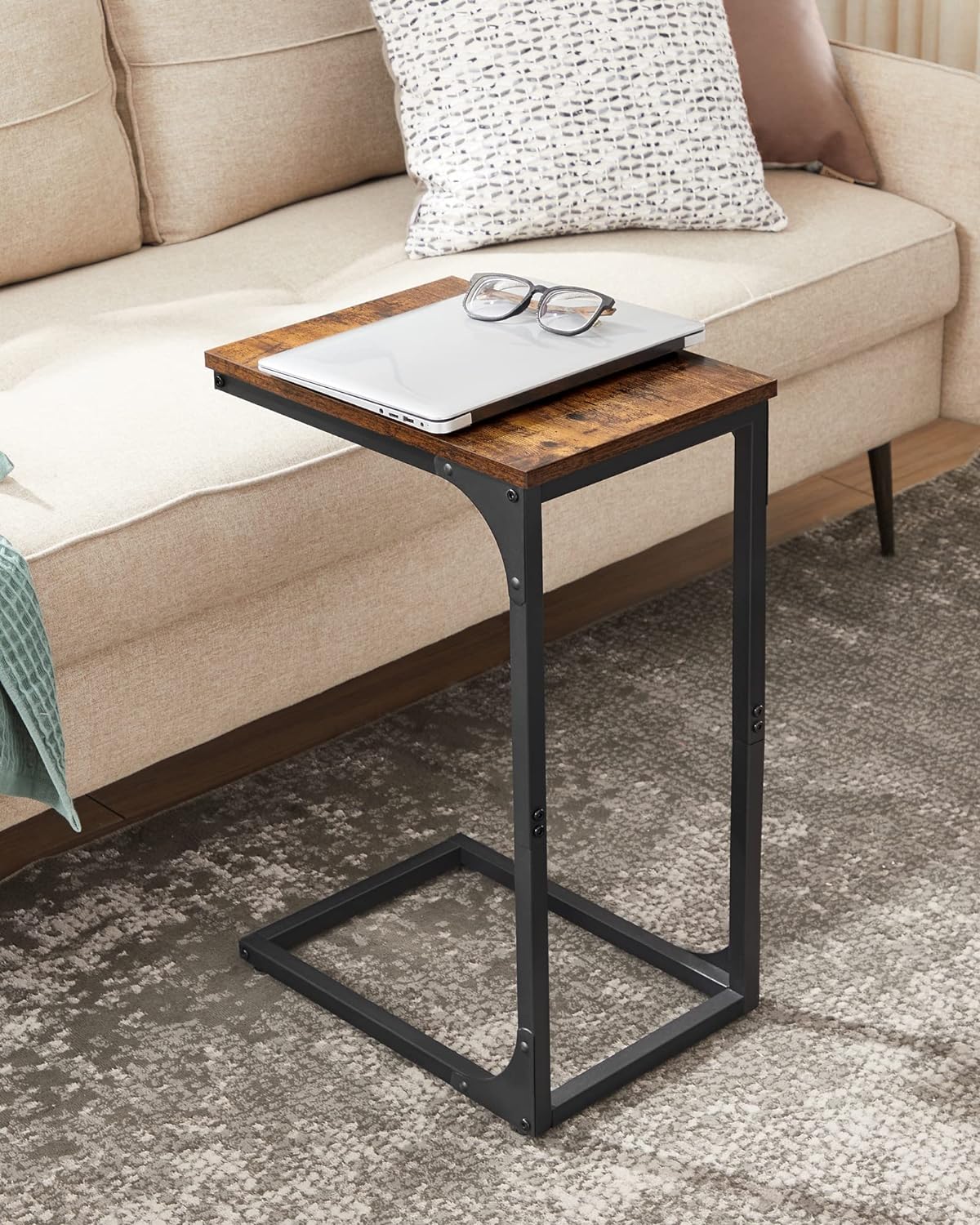 C-Shaped End Table