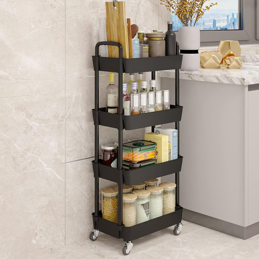 4-Tier Kitchen Rolling Utility Cart