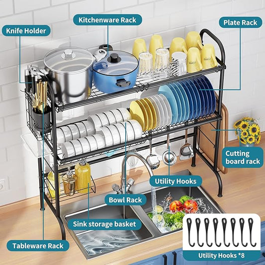 2-Tier Large Over The Sink Dish Rack