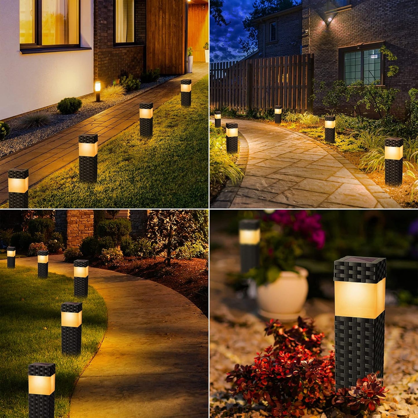 Pack Of 8 Solar Pathway Lights