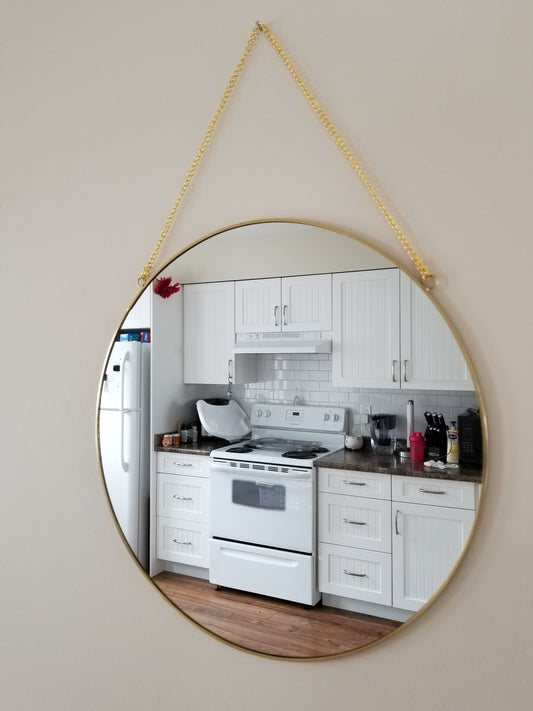 Hanging Wall Circle Mirror